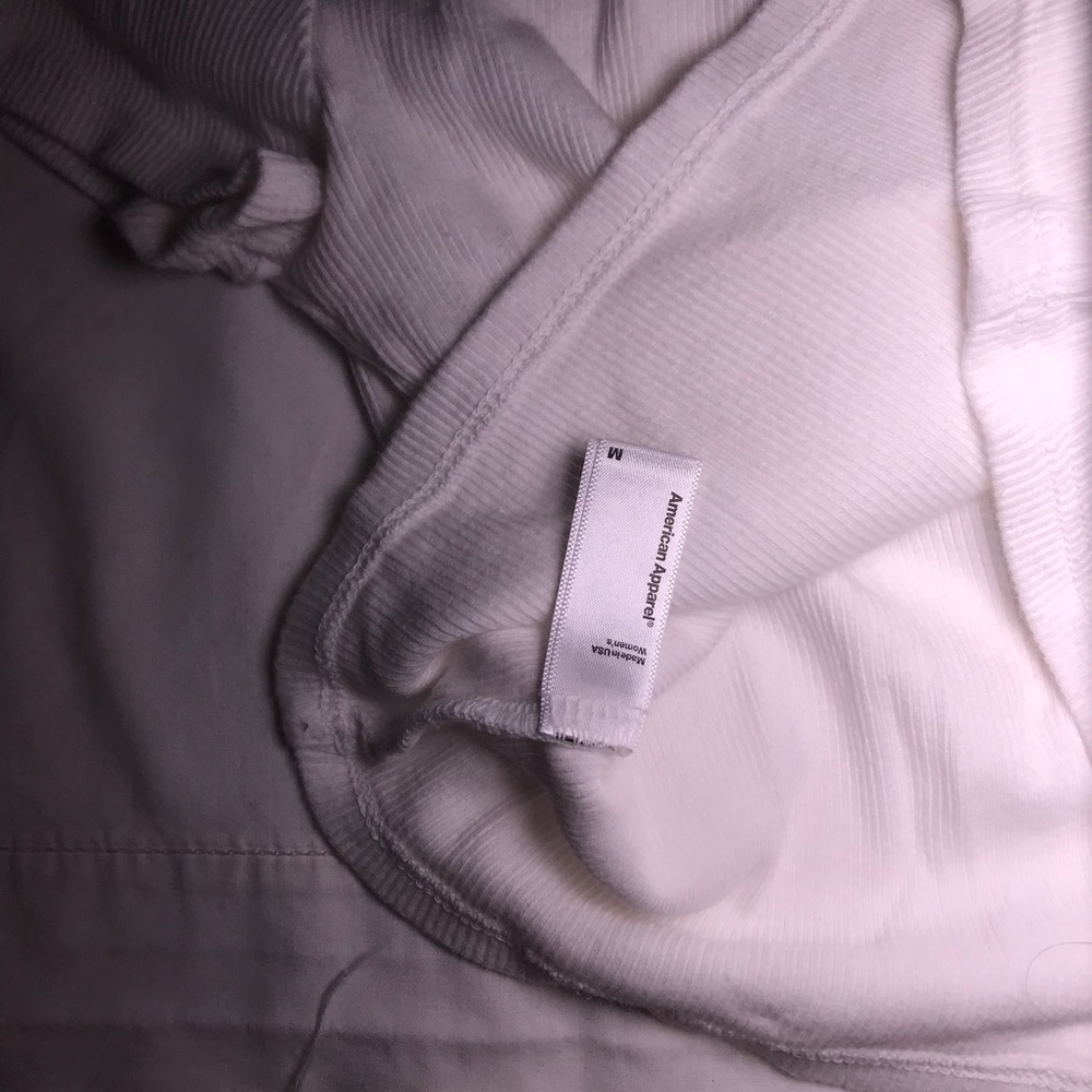 American apparel button down cropped tee